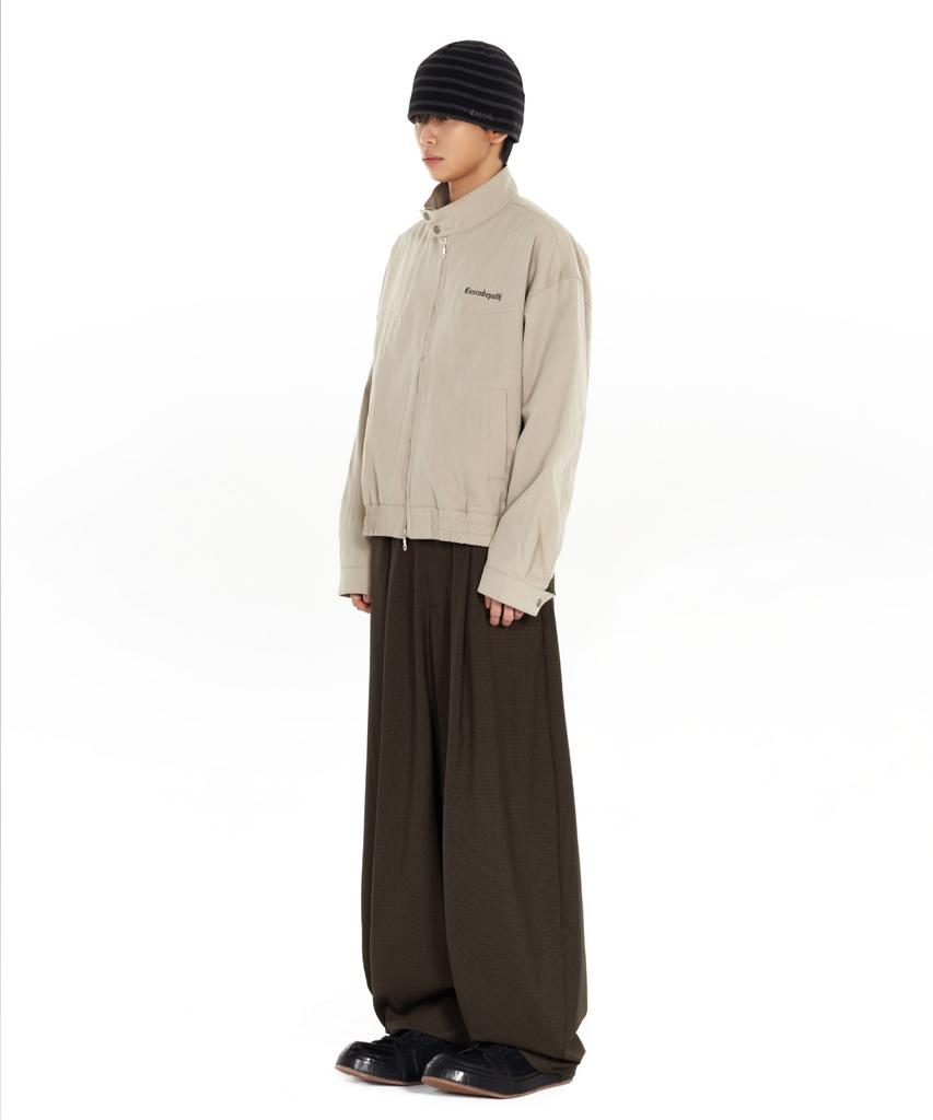IDWS Fine Check Balloon Trouser Brown