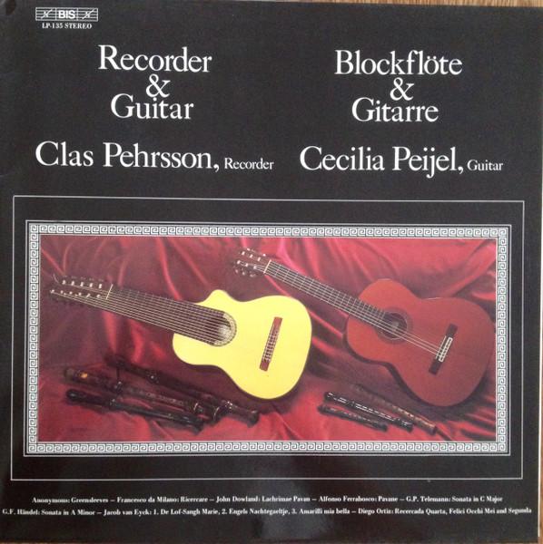 LP Record CLAS PEHRSSON CECILIA PEIJEL Recorder Guitar Blockflte Gi BISLP135 BIS 1979 Europe Classical Used