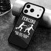 Keep Calm And Parry On Fencing Sports  Funny Design Phone Case for iPhone 17 16 15 Pro Max Air 14 13 12 11 Plus Shockproof Cover