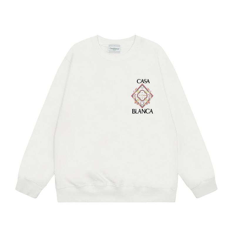 Casa spring and summer fantasy door starry sky castle casa letter long sleeve crew neck sweater couple T-shirt men and women couples