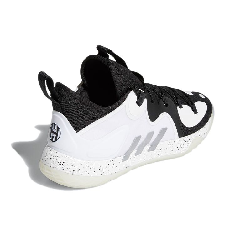 adidas Harden Stepback 2 Black White Unisex Sneakers Core-Black Silver-Metallic Cloud-White FZ1384