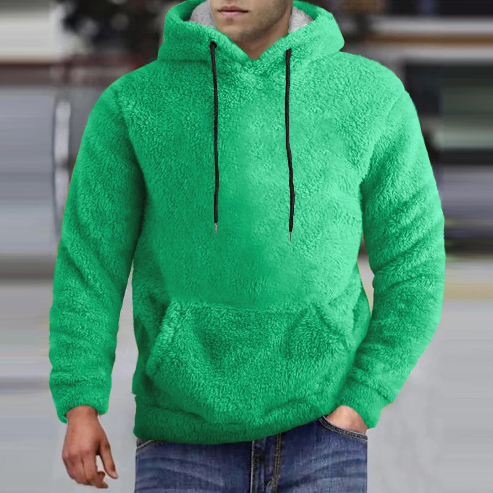 

Спортивный костюм с капюшоном, унисекс, одежда для бега, пуловер с длинными рукавами, толстовка с капюшоном M зелёный