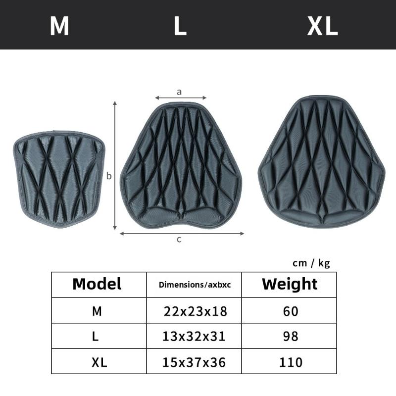 Motorcycle Seat Cushion Cover, Universal Waterproof Shock Absorbing Pad With Sun Protection, Breathable Eva Heat Insulation