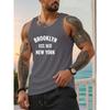 Narrow Shoulder Printed Summer Men's Vest