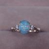 Opal Ring Couple Jewelry Fashion Gemstone Rings for Women Men Stylish Hand Accessories