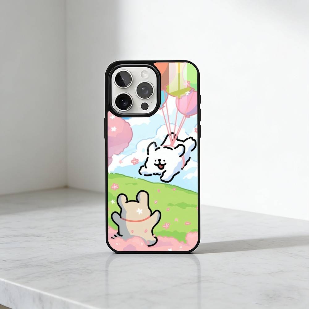 Cute M-MalteseS Line Dog For Couple Phone Case For iPhone17,16,15,14,13 Plus,Pro Max Magnetic For Magsafe Wireless Charging