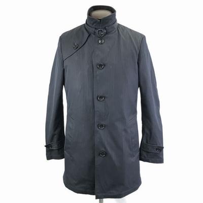 VISARUNO Dolgulu İş Ceketi Erkek S Lacivert Dik Yaka Ceket(KULLANILMIŞ)