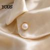Clothes Magnetic Button 2Pcs Faux Pearl Button, Fake Cat Eye Stone Brooch Decorative Scarf No Sew Safety Pin for Shirts Shawl Clothing Sweater