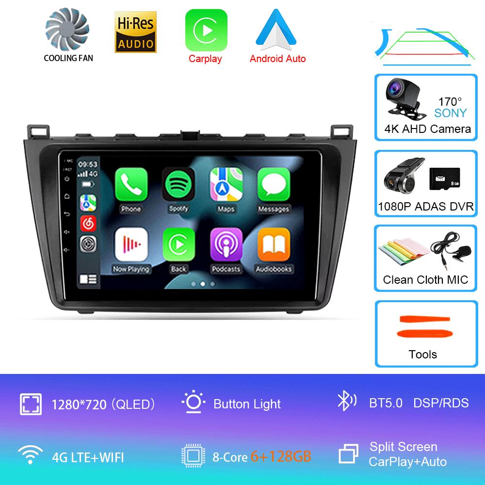 Android 14 Car Radio For Mazda 6 II GH 2007 - 2012  Multimedia Video Player Navigation Stereo GPS No 2din 2 Din Dvd