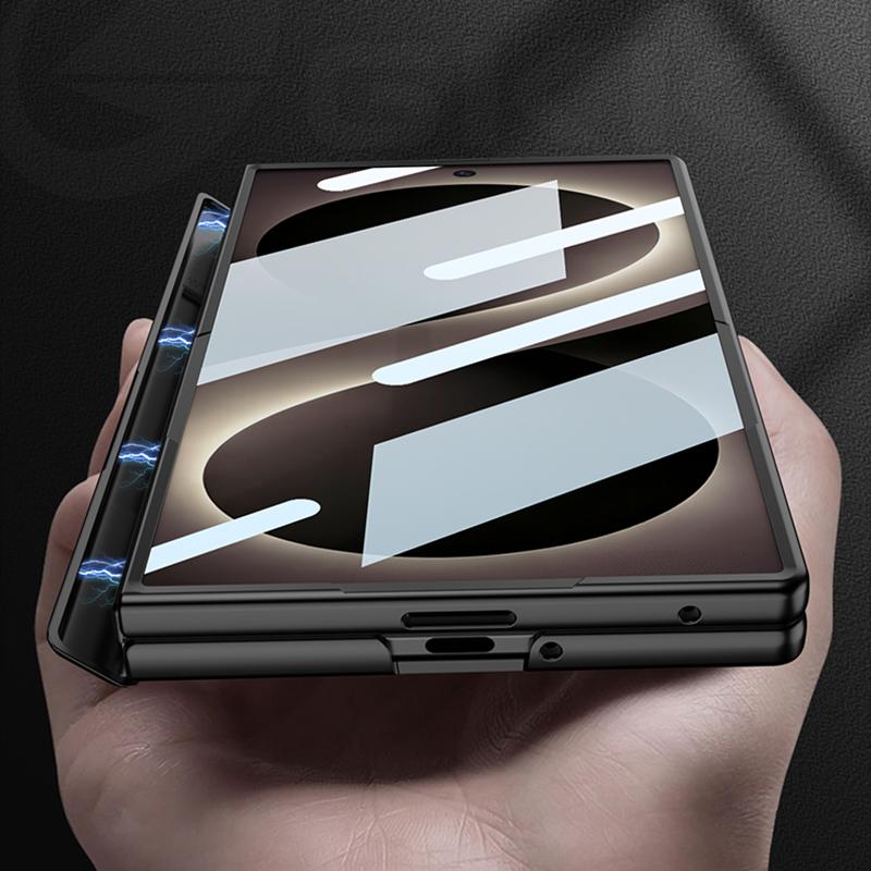 Magnetisches Scharnier All-inclusive Hülle Für Samsung Galaxy Z Fold 8 Ultra Für Magsafe Ladebildschirm Glasabdeckung Für Galaxy Z Fold7 Hülle