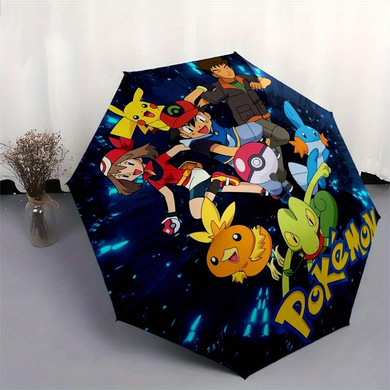 1pc Pokemon-Pikachu Themed High-quality Umbrella,Automatic Opening and Closing Umbrella,Multi-functional Umbrella G0811245