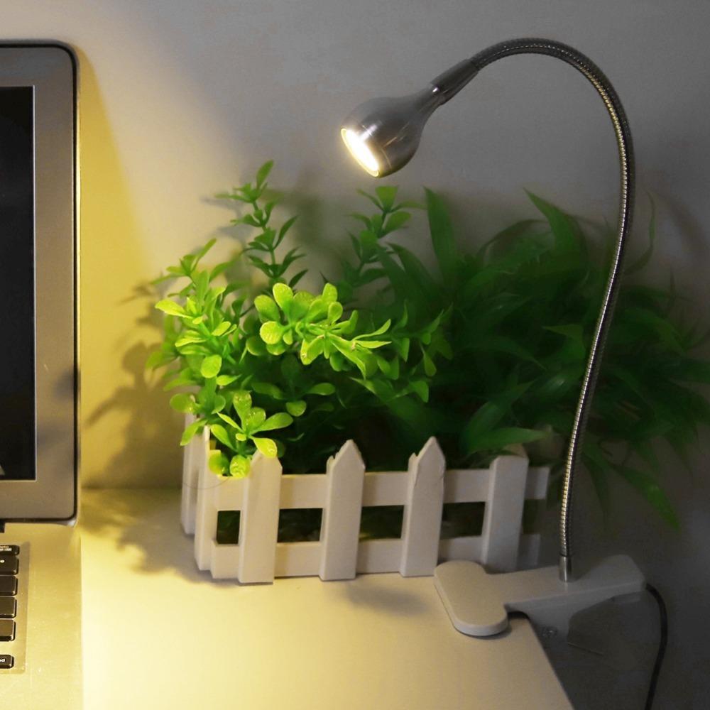 USB Powered USB LED Table Light With Clip LED Clip On Light Mini Desk Night Lamp  Model Making