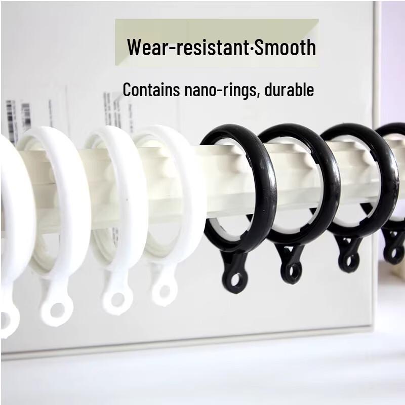 Taimus Silent Thickened Curtain Rings for Roman Rods
