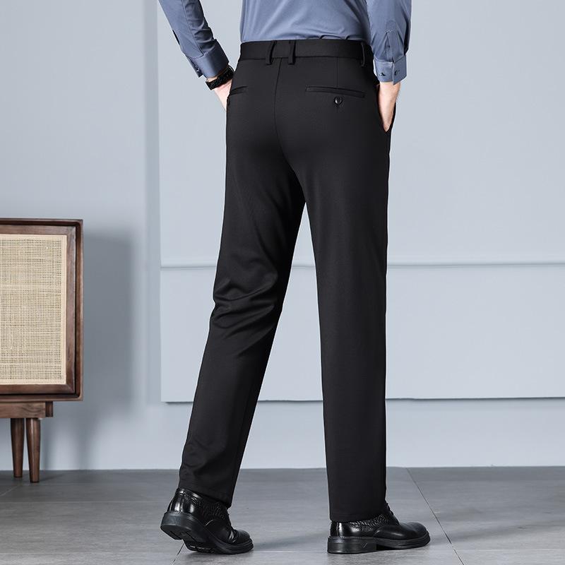 

Мужские деловые брюки Four-Way Stretch - новая мода, свободный крой, прямые брюки на весну и осень 28