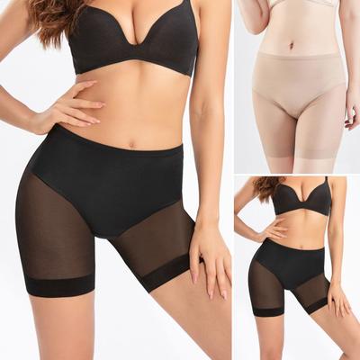 Women's Boyshort Panties Sexy Seamless Sheer Mesh Low Waist Underwear Invisible Stretch Boxer Briefs