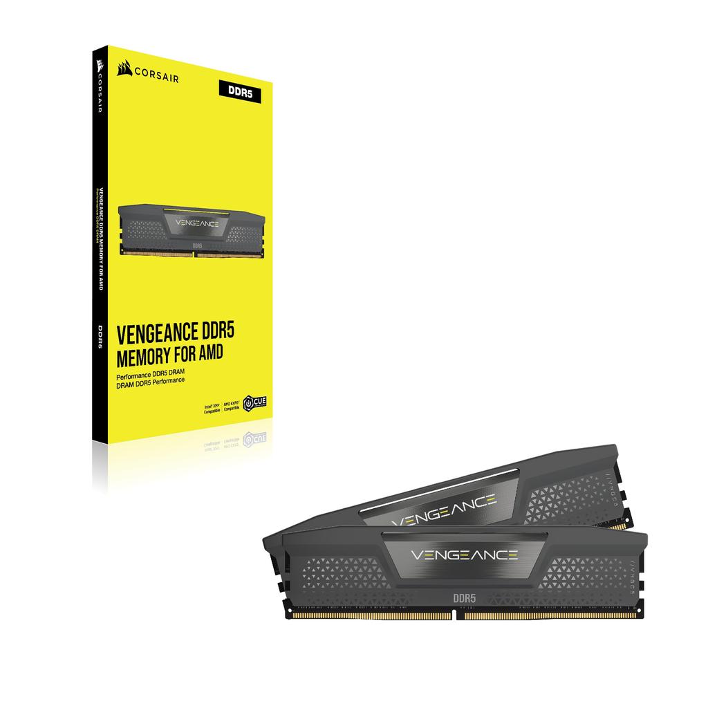 Corsair Paměť stolního počítače VENGEANCE DDR5 Series AMD EXPO Paměťová sada Intel XMP 48GB Černá x CMK48GX5M2B6000Z30 DDR5-6000MHz & [24GB 2]