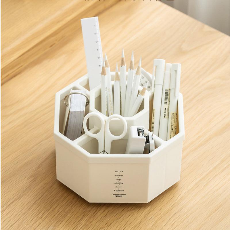 360 ° drehbarer Stifthalter, Schreibtischzubehör, große Kapazität, Bleistift-Aufbewahrungsbox, Desktop-Organizer, Schulbüro-Schreibwaren