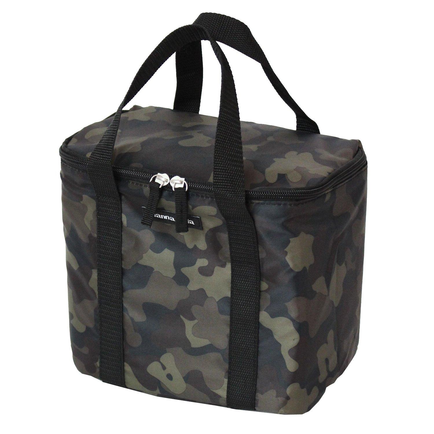 Hanna Hula Insulated Cooler Bag Camouflage Foldable Zipper Cooler Bag Lightweight / Water-Repellent