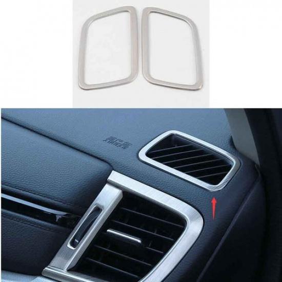 2Pc trument L&R Air Outlet Vent Silver Titanium Trim 2017- For Honda CR-V