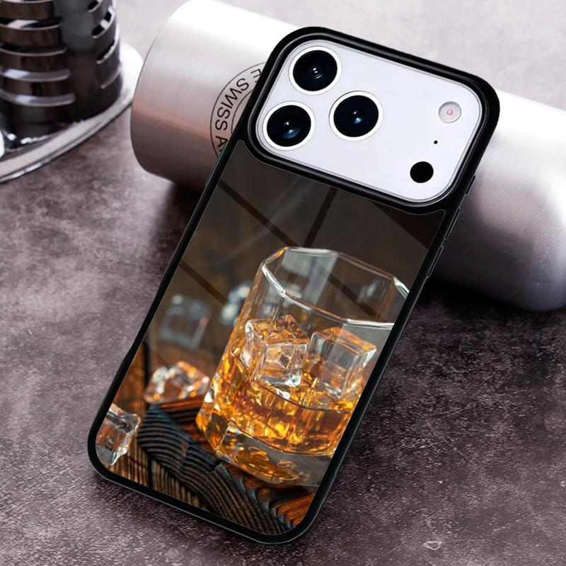 Cigar Whiskey Ice Drink Phone Case For iPhone 17 16 15 14 13 12 11 Pro Max Plus 17Air Soft Silicone Cover
