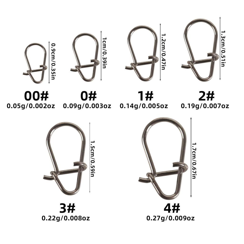 Gourd-Shaped Lure Carabiner Snap Connector - Thickened Micro Quick Snap Guide Wire