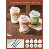 Disposable Transparent Plastic Coffee Cup with Lid for Small Beverages