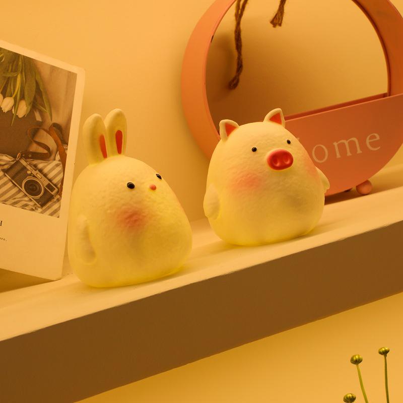 Veilleuse Cartoon Journée des Enfants Vinyle Lampe de Chevet Ornements Cadeaux Créatifs