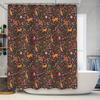 Floral Shower Curtain Botanical Nature Pattern Waterproof Fabric Bathroom Decor Vintage Farmhouse Rustic Home Decor Washable Lin
