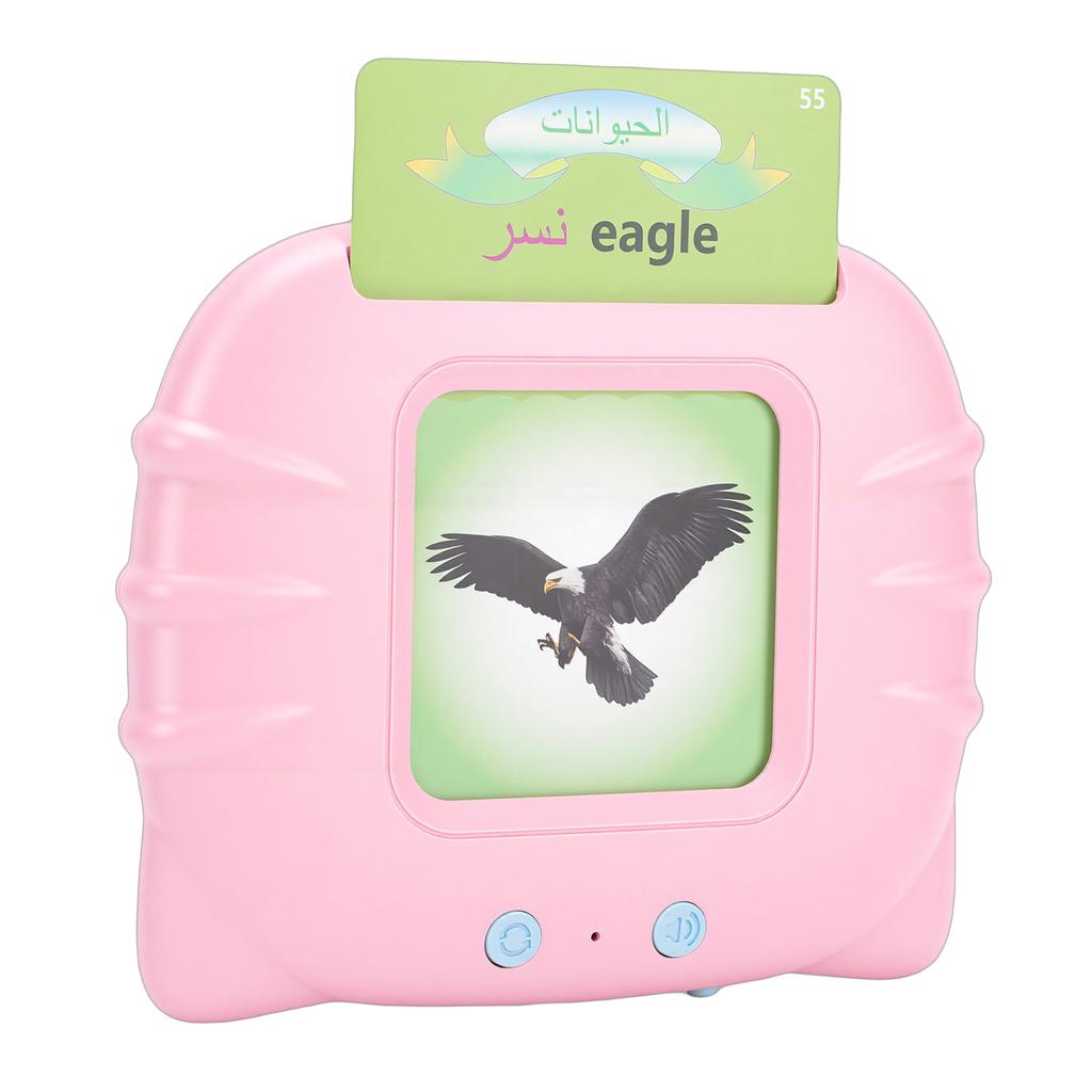 Flash Cards Learning Machine Early Learning Education Talking Flash Cards for Kids Toddlers Pink