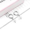 Vintage Fashion Imitation Pearl Clip-On Earrings Niche Design Stainless Steel Women's Hoops Elegant High-End Party Jewelry