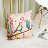 Ancient Oil Painting Birds Linen Pillow Case Pillow Cover Cover Suitable For Car, Sofa And Home Use