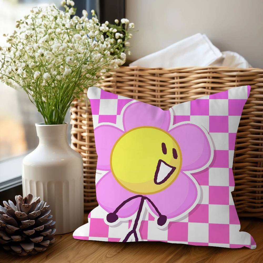 Cartoon B-BFDI Cushion Cover Pillow Cover Decor Pillowcase Printed Cushion Case For Couch