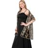 Sequ Shawl Wraps for Evening Dresses Wedding Decoration Scarf Elegant Hijab Cover for Ramadan Festivals Women's Modest Fashion Floral Shawl