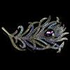 Peacock Feather Brooch Elegant Retro Lapel Scarf Knitted Jacket Dress Decoration Jewelry Accessories Birthday Brooch Gift
