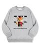 TI.GLAKE Artmodeon Oversized Special Double-Sided Sweatshirt Gray
