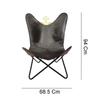 Butterfly Chair – Indian Handmade Genuine Leather Office Openable Chair
