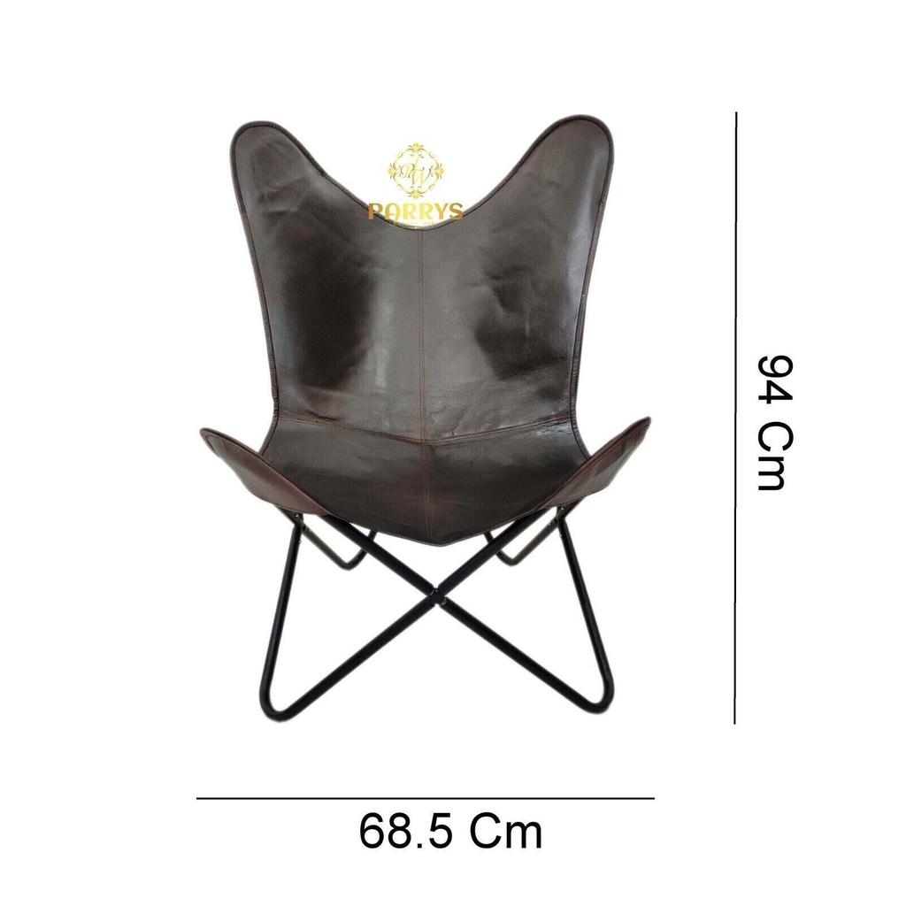 Butterfly Chair – Indian Handmade Genuine Leather Office Openable Chair