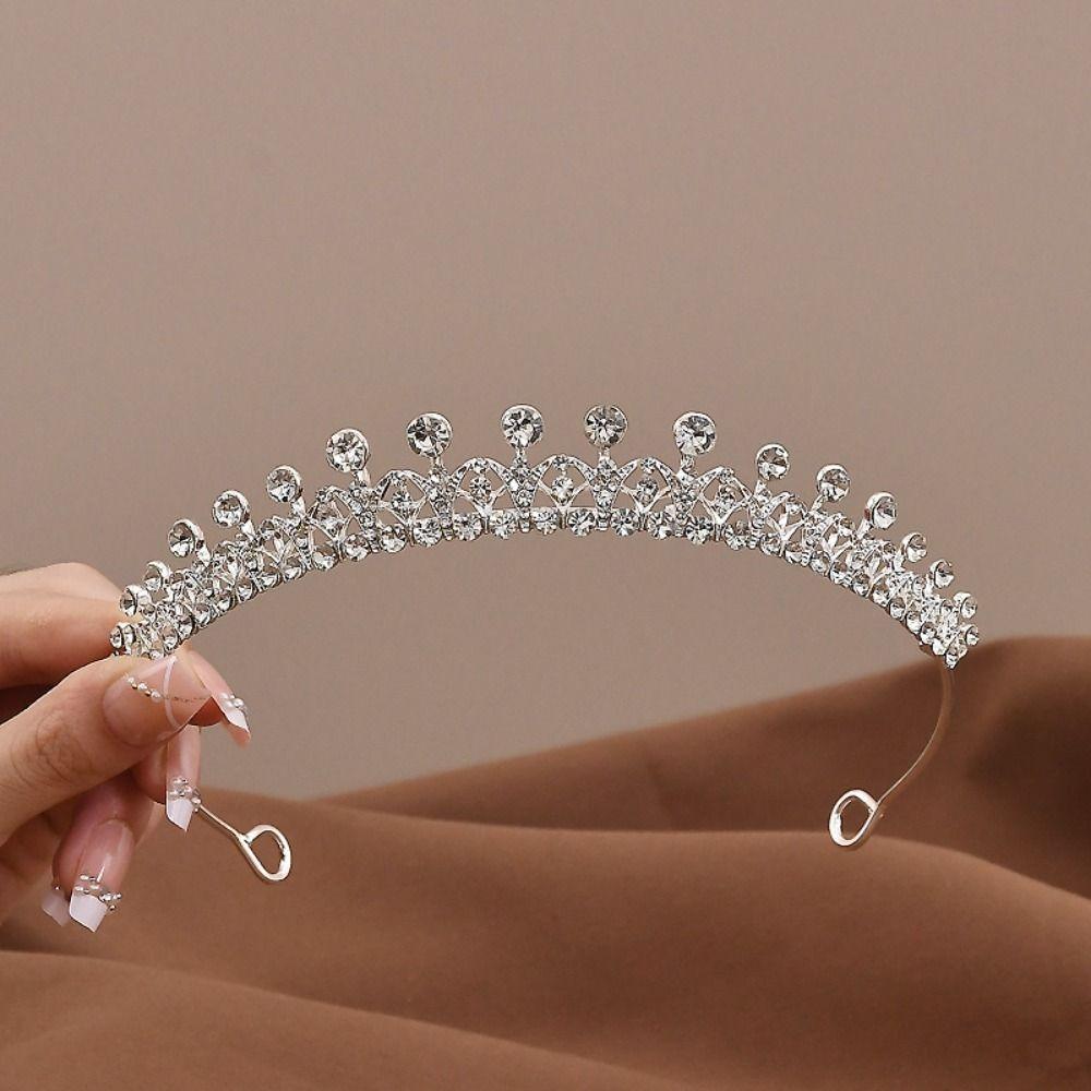 Haarschmuck Kristall Brautkrone Glitzerndes Strass-Stirnband Mode Prinzessinnen-Diadem Mädchen