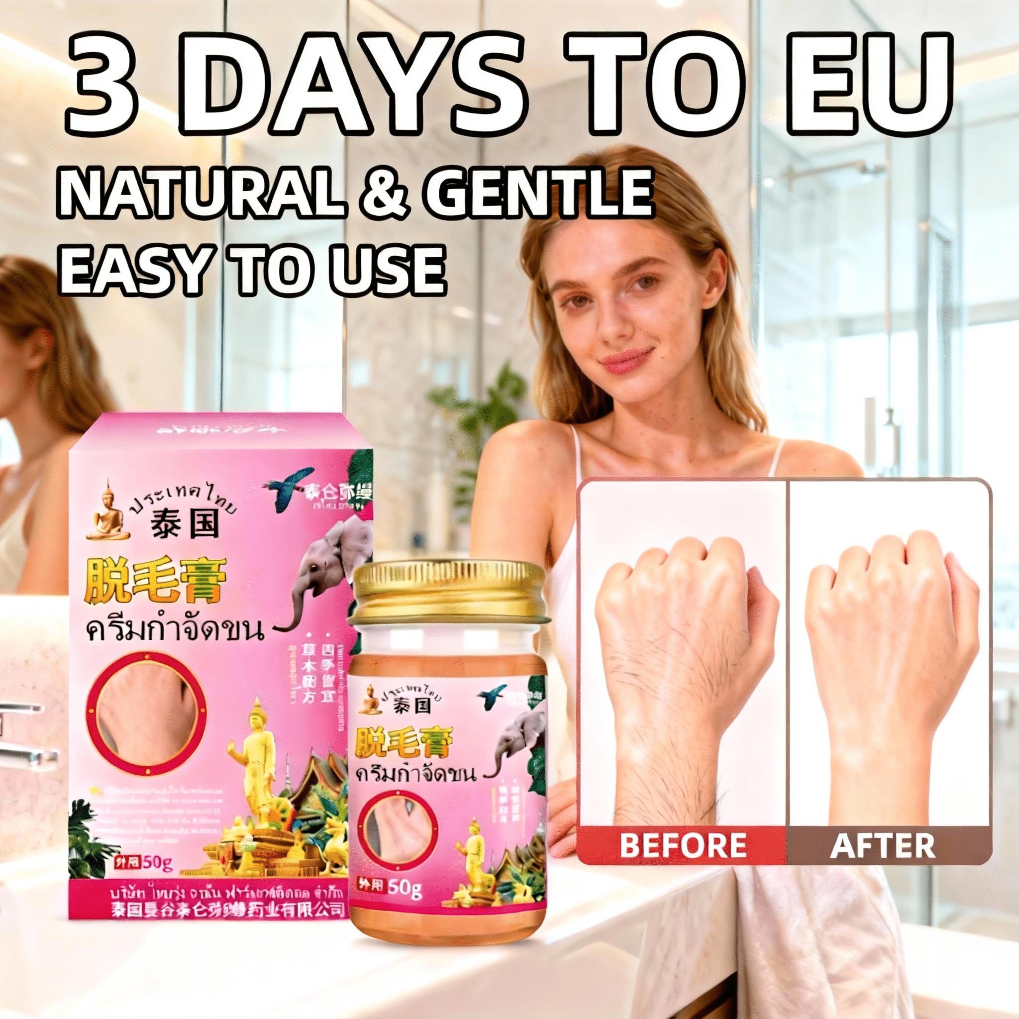 

Ultra-Mild All-Over Hair Remover – For Delicate Skin on Face & Body, 50g One box