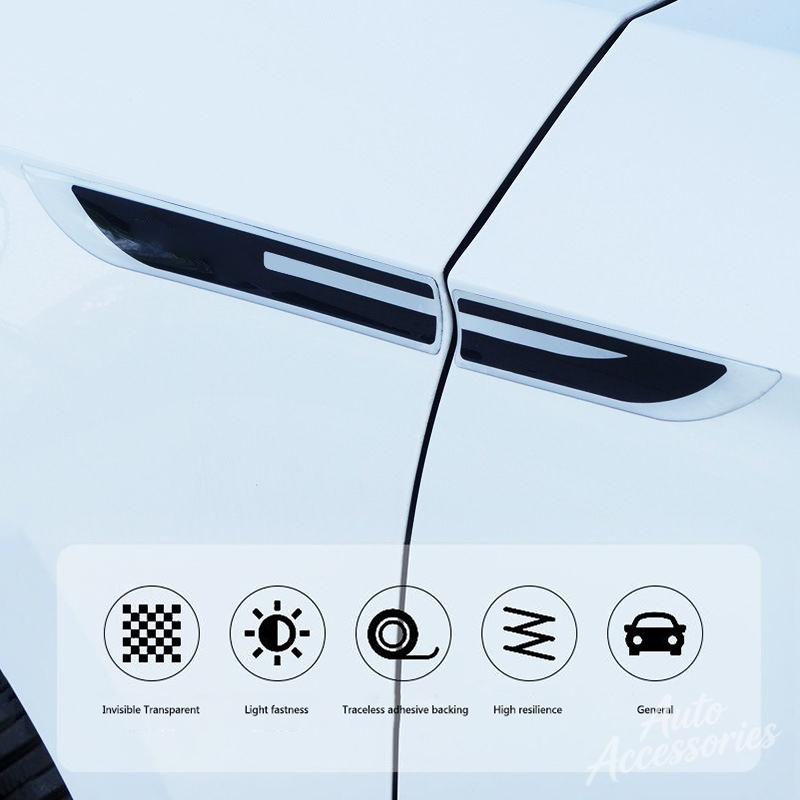 2Pcs Epoxy Sticker Car Fender Side Wing Emblem Badge Sticker For Porsche Panamera Macan Boxster Cayman Cayenne 911 718 Accessory