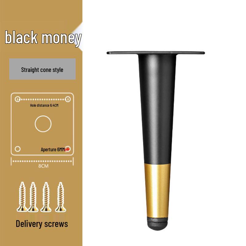 White Metal Cone Legs for Tables, Desks, Sofas, Cabinets, and More