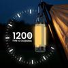 Multipurpose LED COB Camping Light Foldable Rechargeable Work Light Flashlight 1200 MAh Waterproof Hanging Tent Light Outdoor