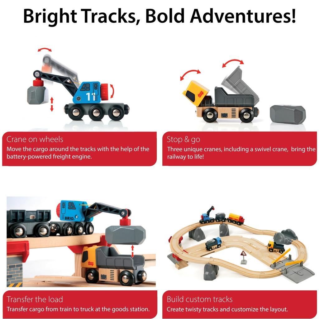 BRIO Rail & Road Quarry Set 33210
