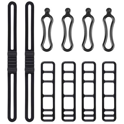 10Pcs/Set Bike Silicone Mount Bands Bicycle Light Straps For Headlight Taillight Fixing Universal Bike Accessories
