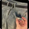 Herbst und Winter Amerikanische Retro Gewaschene Verdickte Plus Samt Jeans, Hohe Taille, Dünn, Gerade Lockere Weitbein Hose