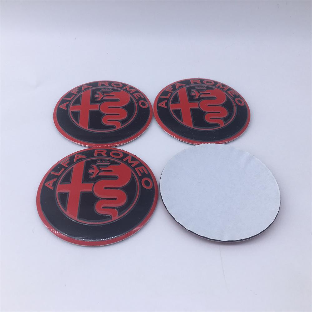 MABX8 100pcs 40mm 50mm 56mm 60mm For Alfa Romeo 166 147 156 Mito Brera Giulia F1 Giulietta GT Car Wheel Hub Center Emblem Stickers