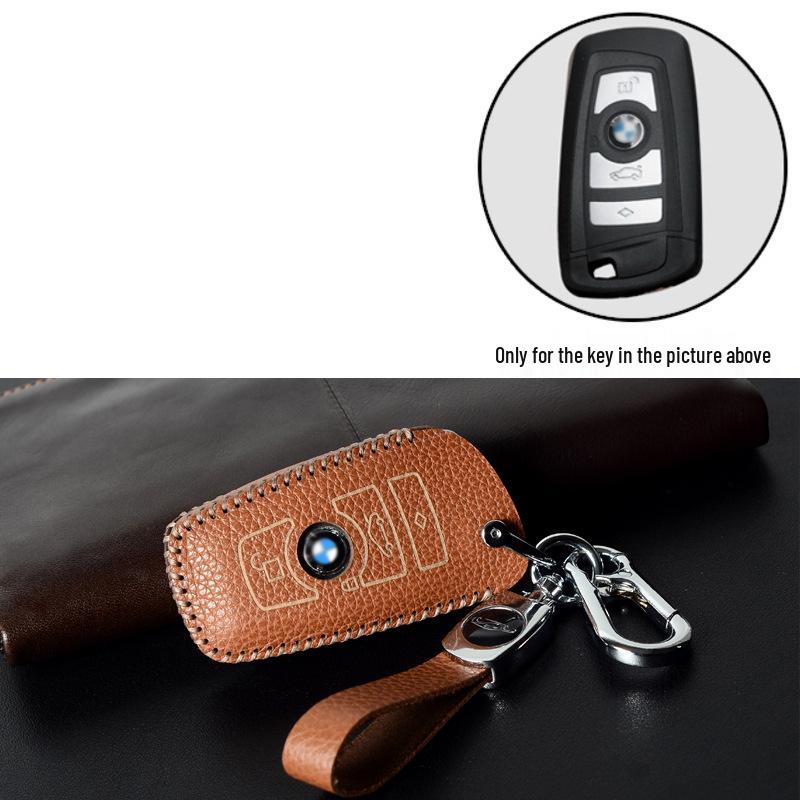 Premium Cowhide Key Case for BMW 3 Series 2013-2018, 2 Series, and 1 Series