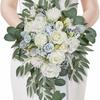 Simulation Water Drop Shaped Bridal Bouquet European Wedding Photo Props Wedding Fake Bouquet