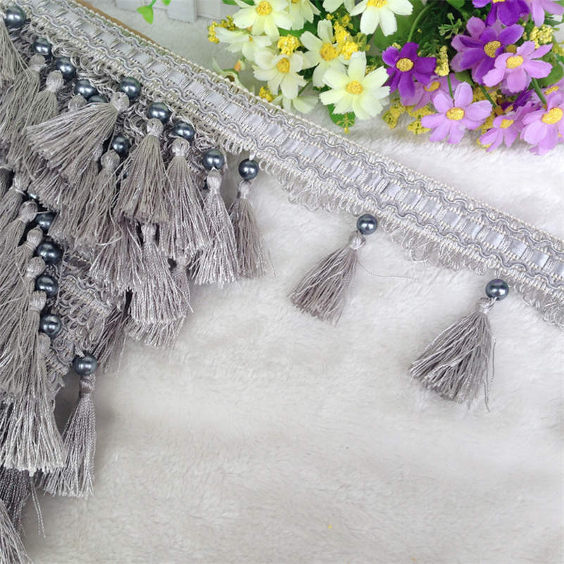 

12 ярдов занавески кисточки бахрома окантовка кружевная отделка бисер DIY швейные изделия поделки шторы подушки мебель обивка декор 12 Yard