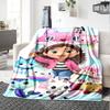 Gabby's Dollhouse Blanket Ultra-Soft Perfect for Office Chair Seaside Office Four Seasons Universal Playful Design Gift for Travel Home Birthdays